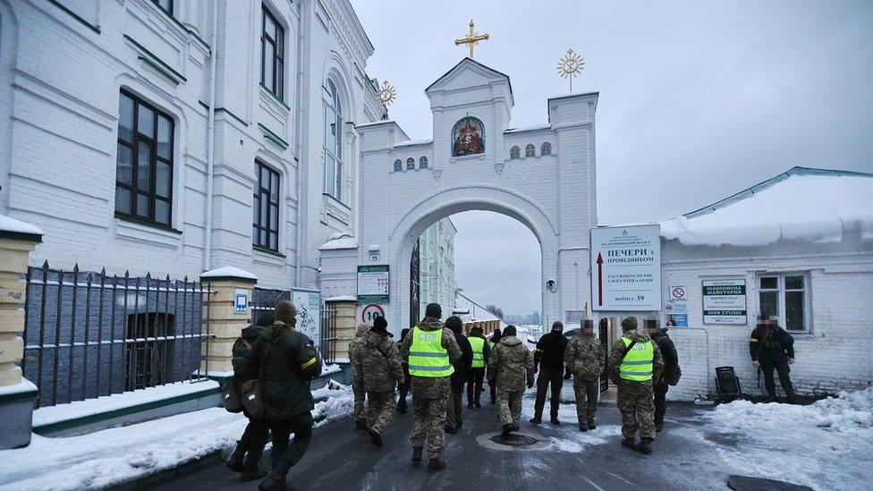 SBU officers raid monastery