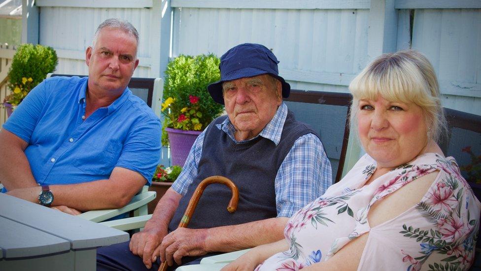 Neville Copeman with Nick and Maxine Fulcher