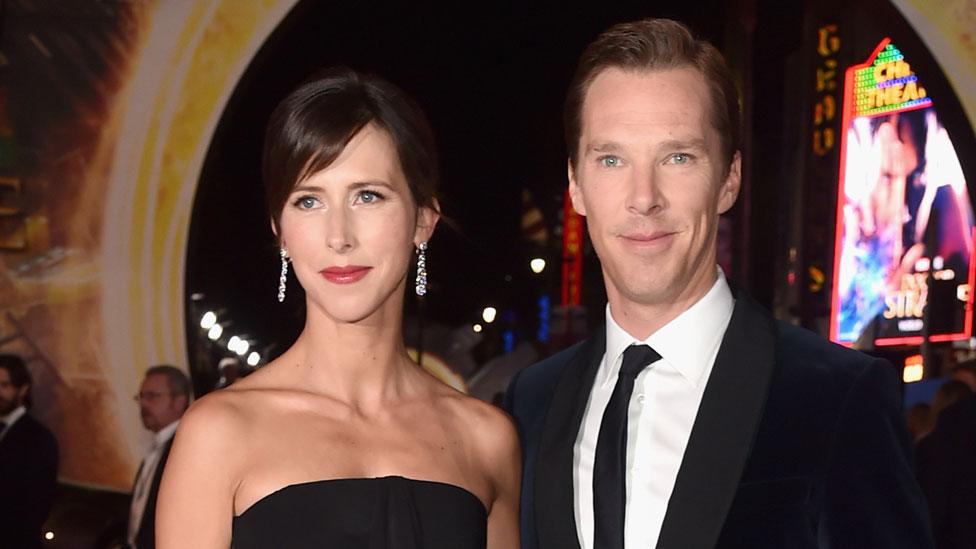 Benedict Cumberbatch and his wife Sophie