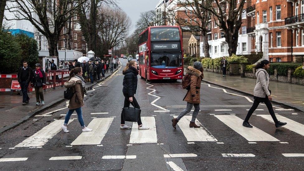 Thousands of tourists recreate the photo every day