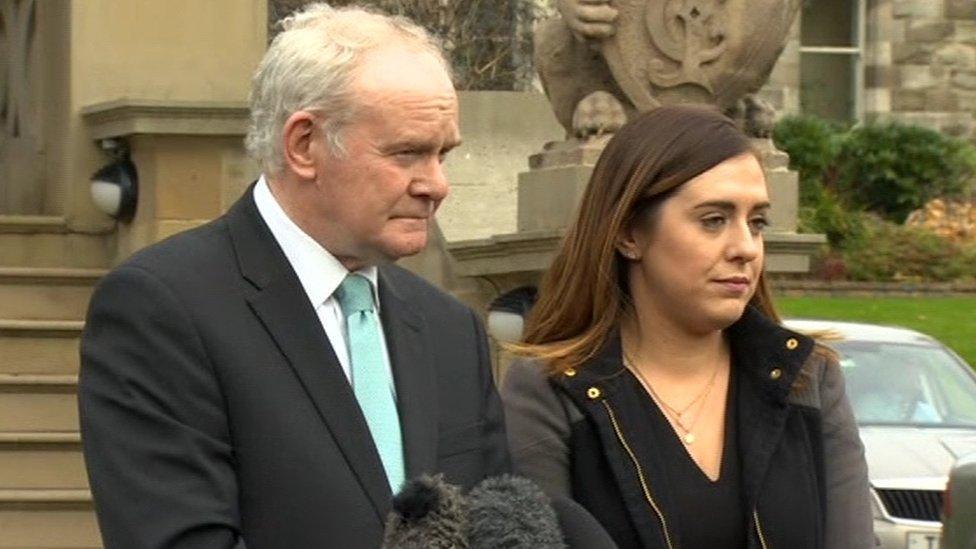 Martin McGuinness and Megan Fearon