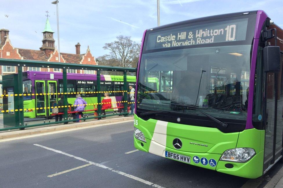 Bus in Ipswich