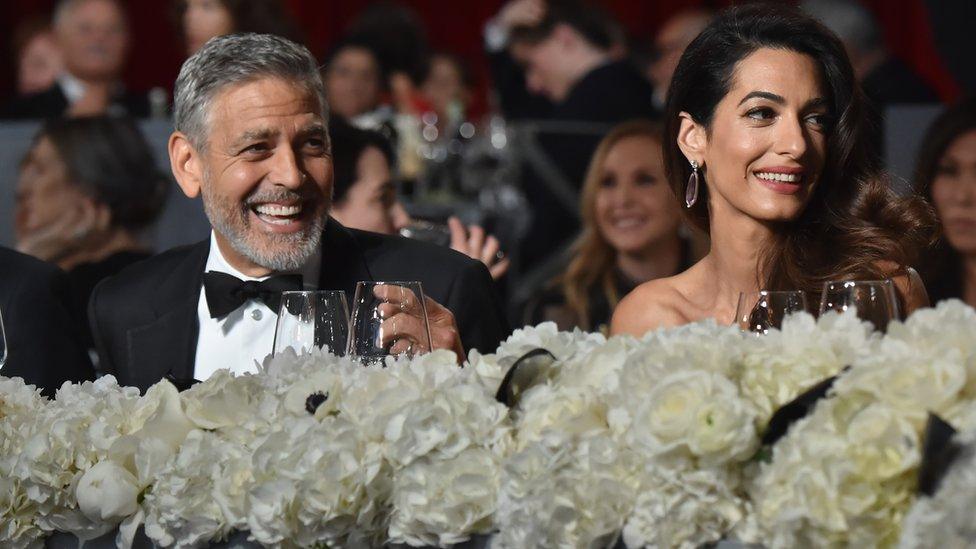 George and Amal Clooney.