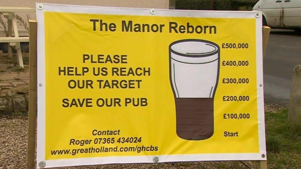 Save our pub sign