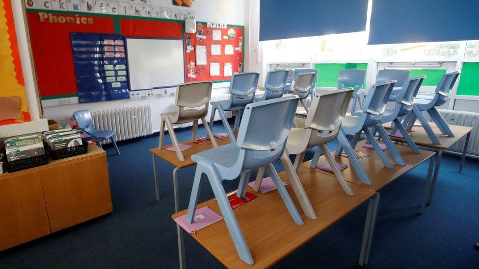 Empty classroom