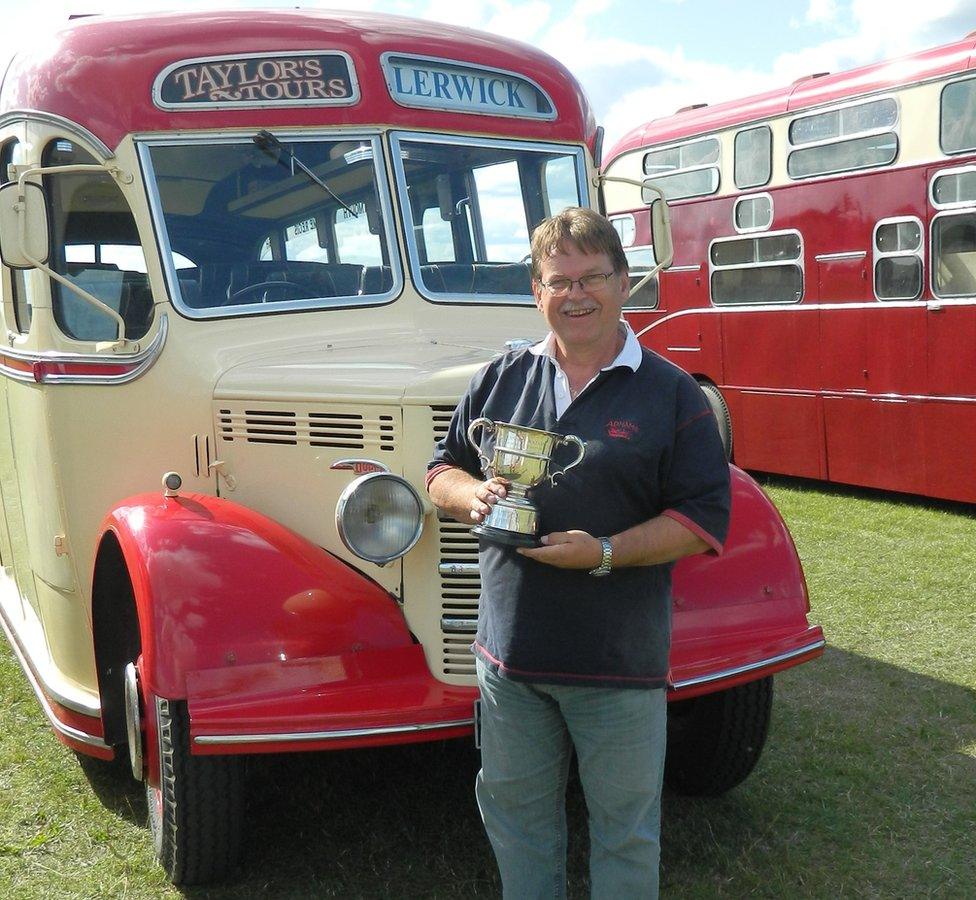 Nick Taylor with his Bedford OB coach