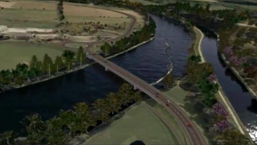 Highland Council simulation of Inverness West Link