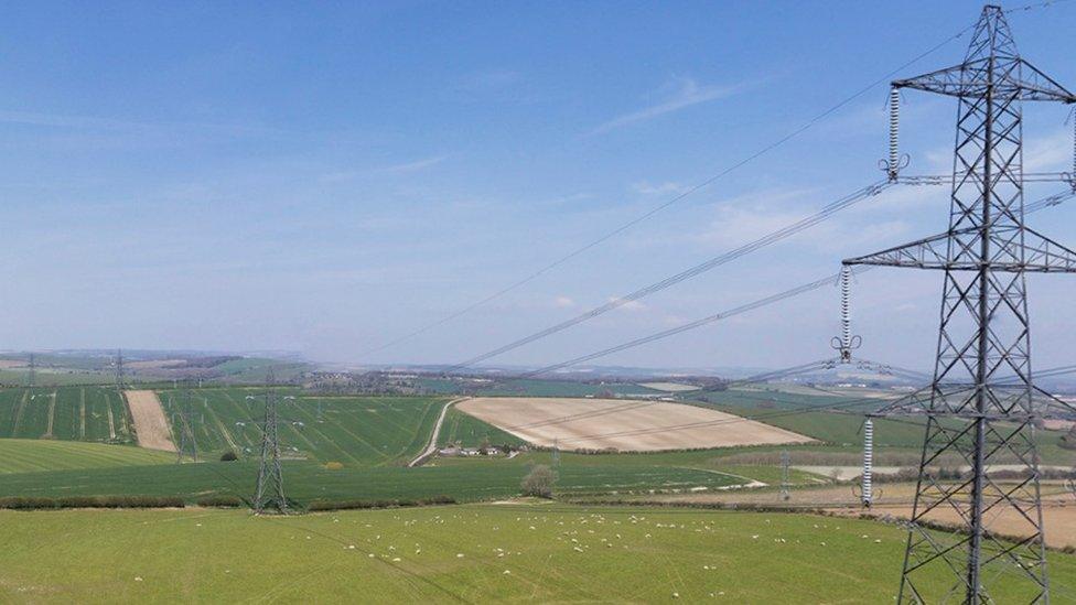 Winterbourne Abbas pylon site