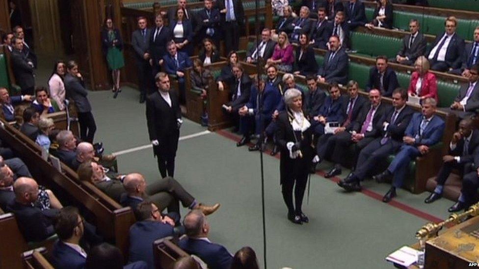 Black Rod in the Commons during last month's unlawful prorogation