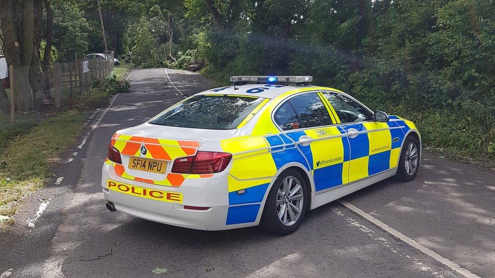 Police traffic car