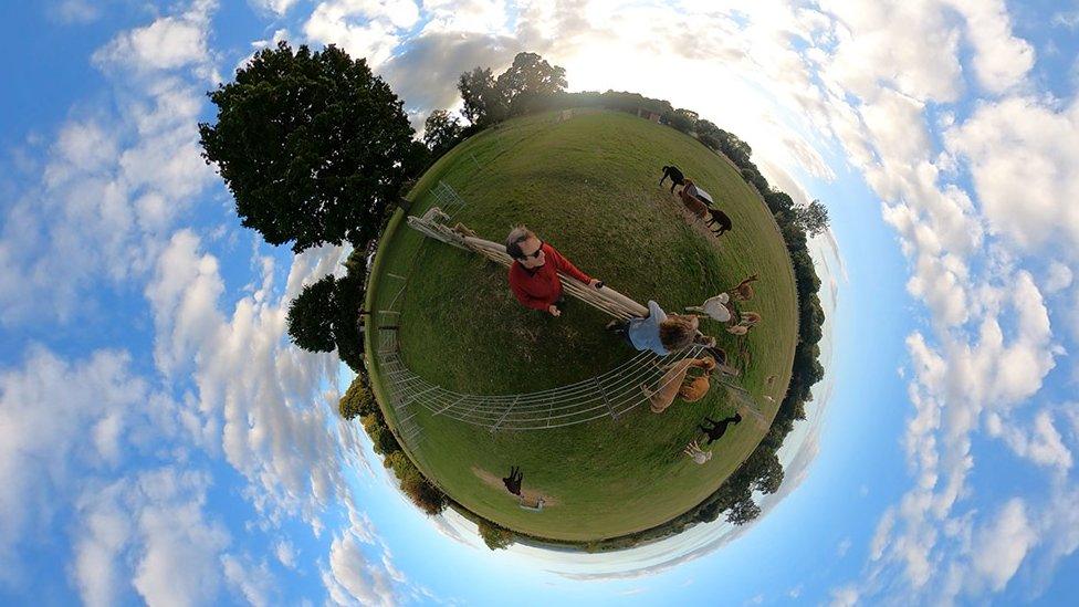 360 degree view of a field