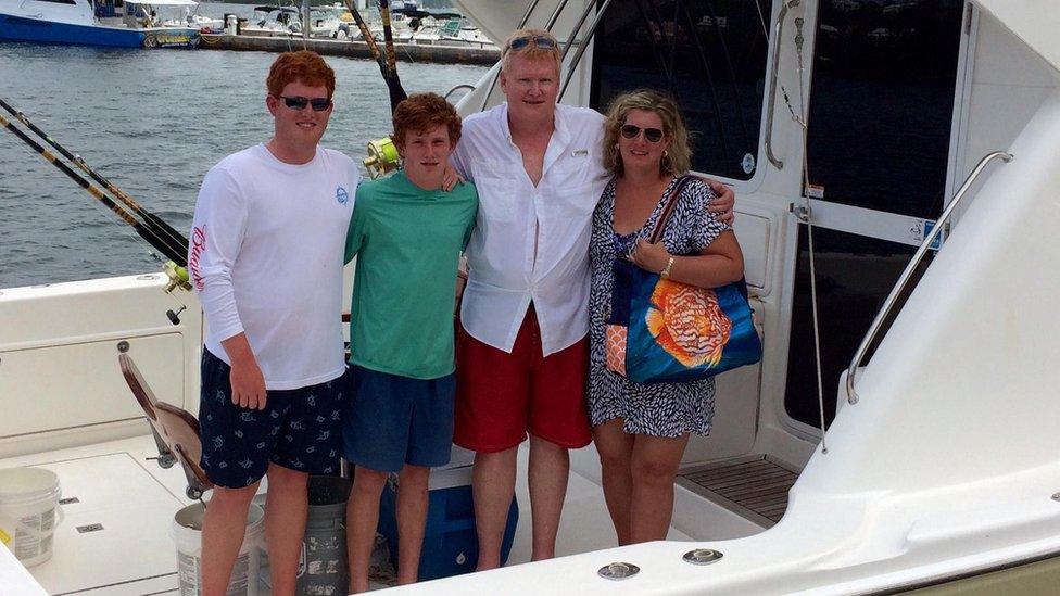 Murdaugh family on a boat