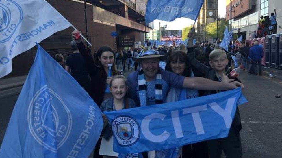 Man City parade