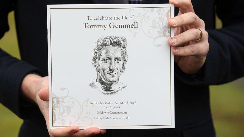 Tommy Gemmell funeral order of service