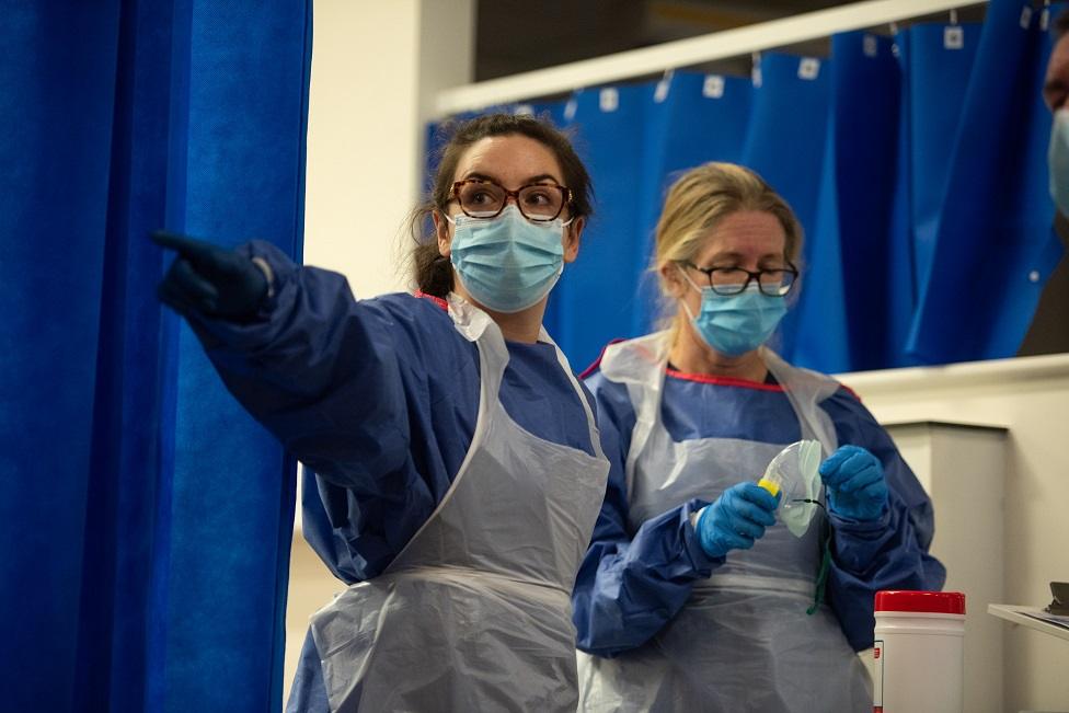 Staff at the QEUH emergency department