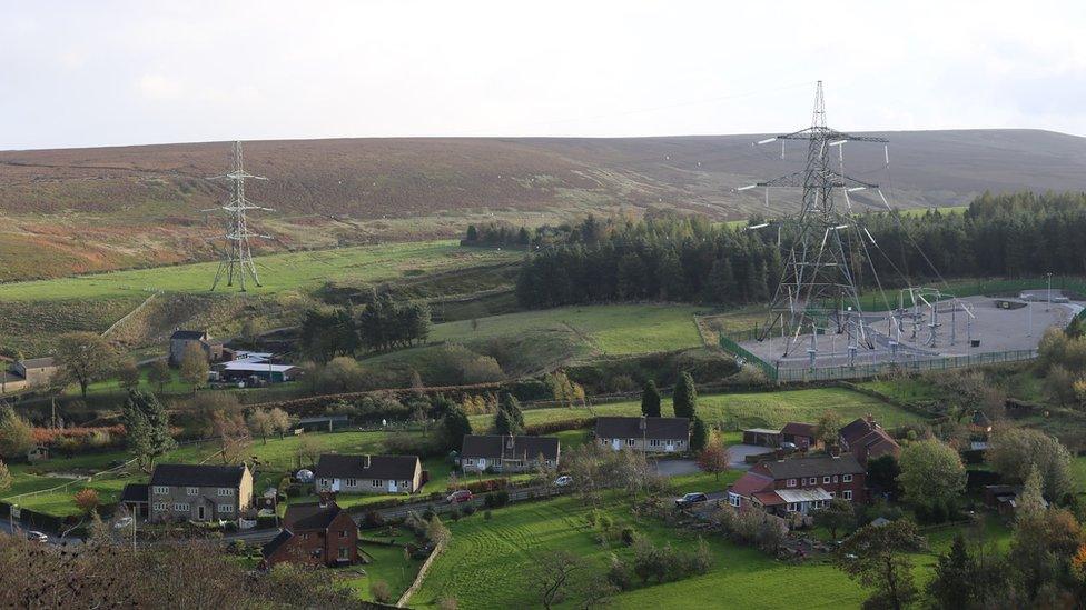 Pylons in the Peak District