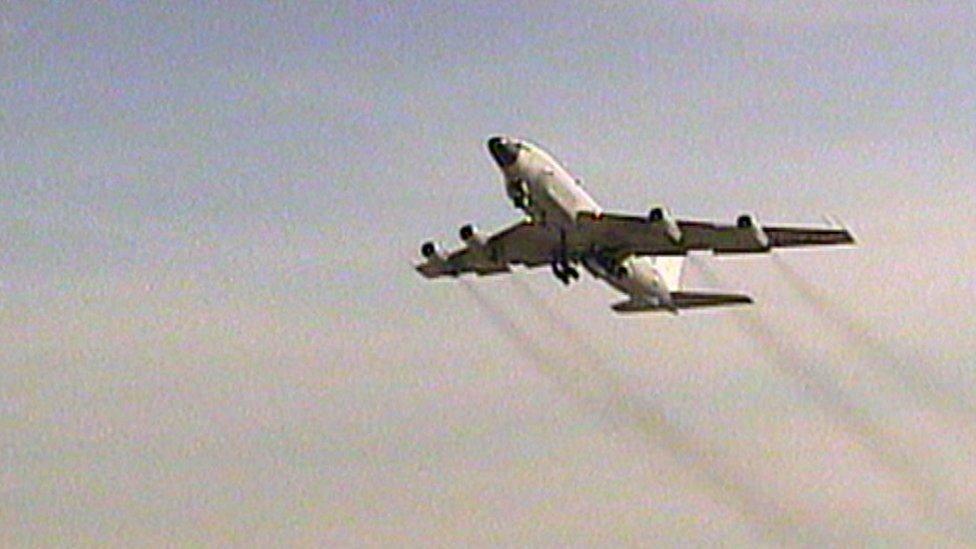 An RC-135 in flight