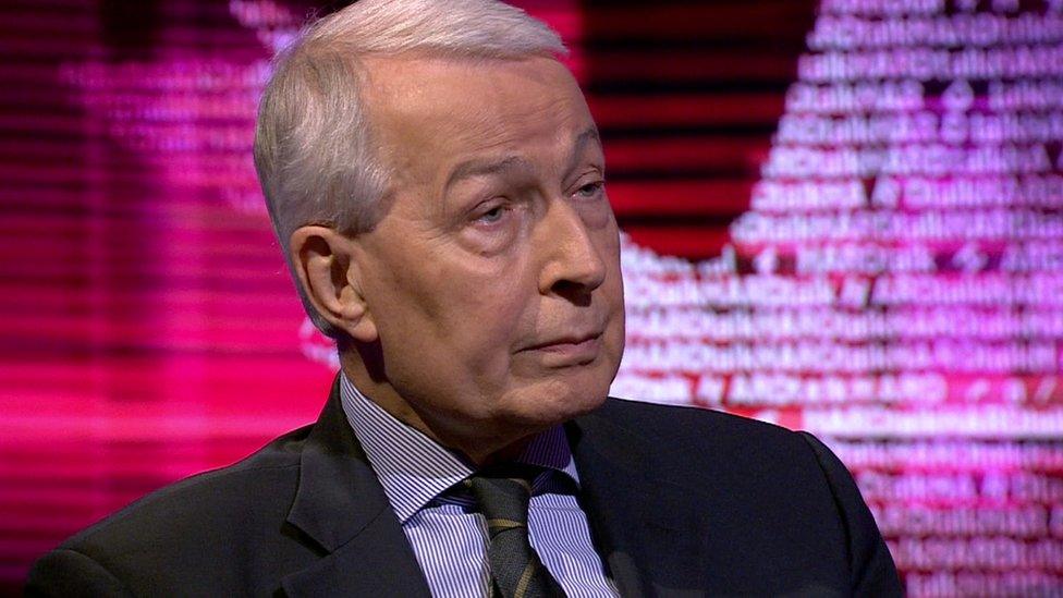 Frank Field MP, former minister for Welfare Reform