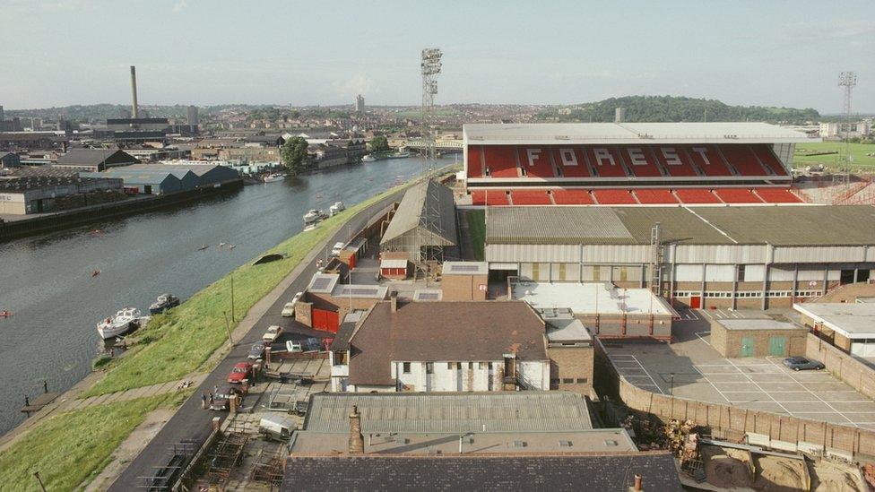 City Ground in 1980