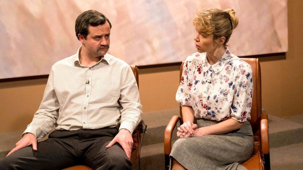 Daniel Mays and Anna Maxwell Martin as Colin and Wendy Parry in Mother's Day