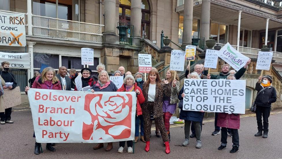 Care homes protest