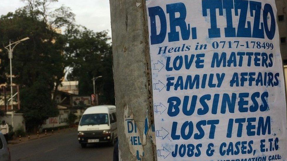 Herbalist sign in Kenya