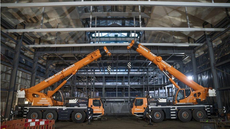 The construction site at Kelvin Hall where the BBC has been unveiled as the Tenant Operator for the new £11.9 million Kelvin Hall Film