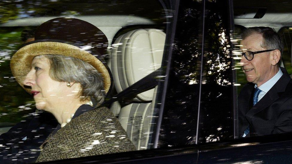 Theresa May at Crathie Church