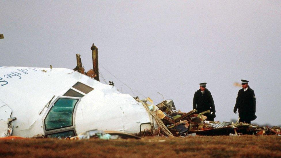 Crashed plane