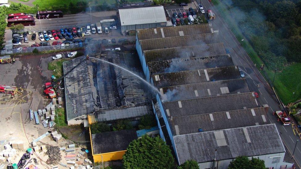 Drone view of Whitchurch Sports Centre in Bristol