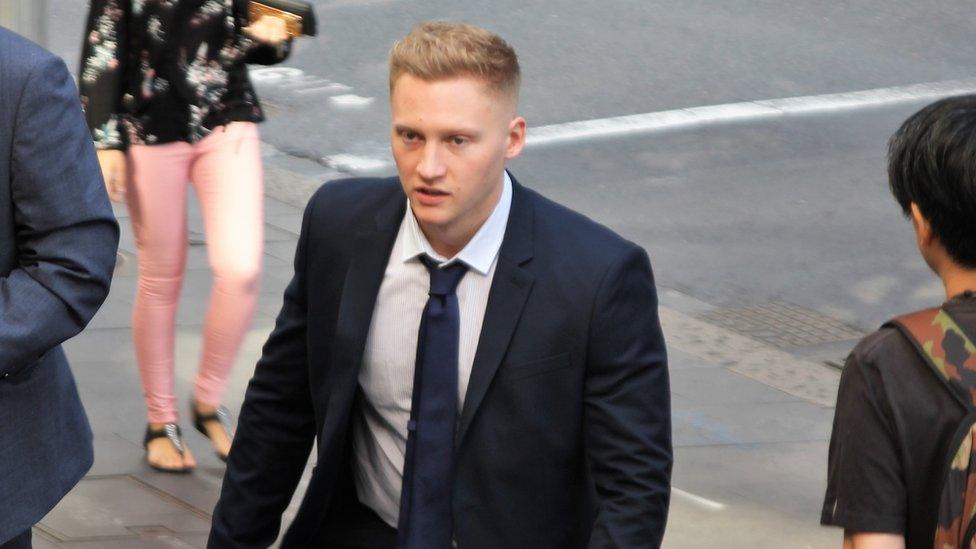 Sam Oliver outside court in Sydney