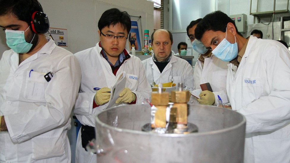 Inspectors of Iran nuclear facility