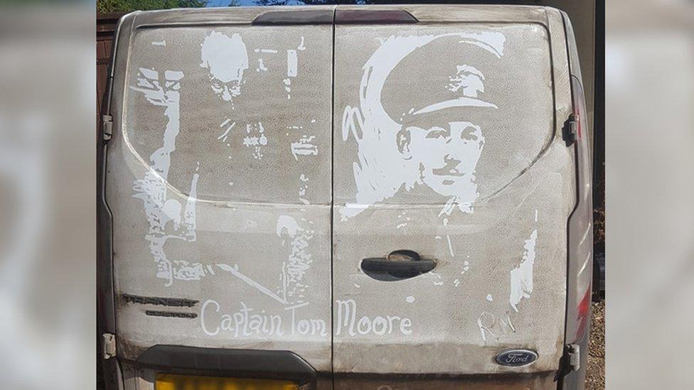 Van painting of Capt Tom