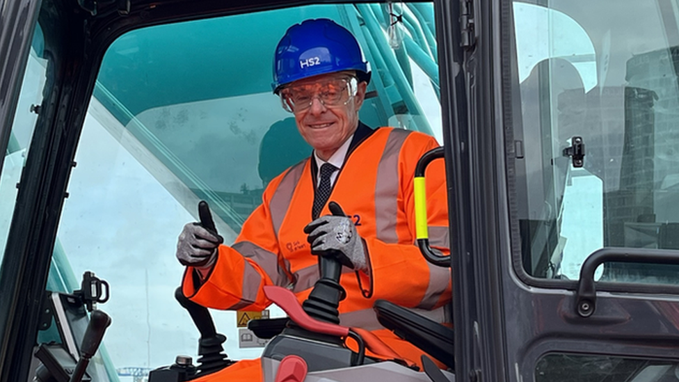 The West Midlands mayor Andy Street at the official launch of HS2's Birmingham Curzon Street station