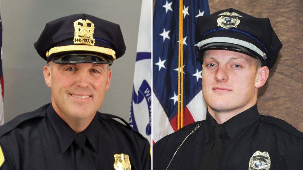 Sgt. Anthony “Tony” Beminio, Des Moines Police Dept, 39, and Officer Justin Martin, Urbandale Police Dept, 24.