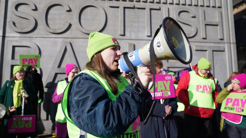 Teachers on strike