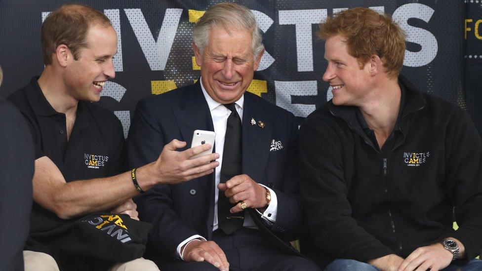 Prince William, Prince Charles and Prince Harry