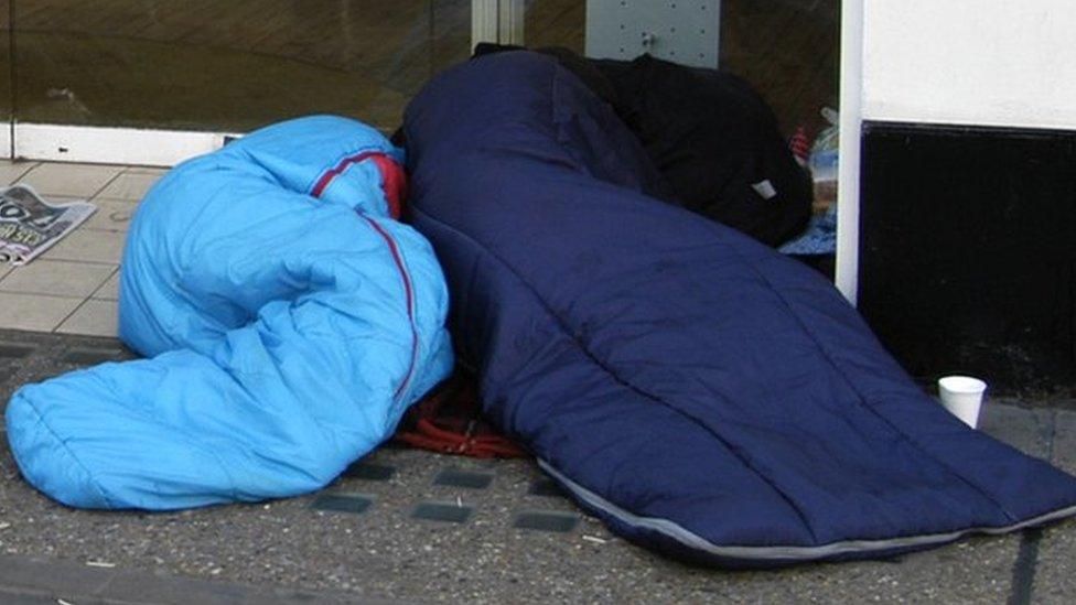 People sleeping rough