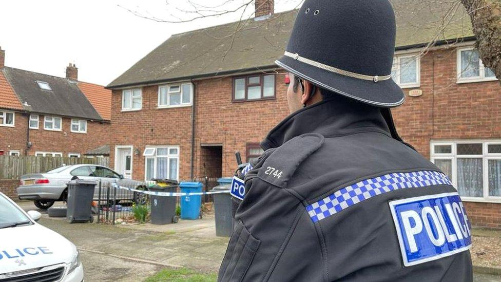 Police scene at Gainford Grove