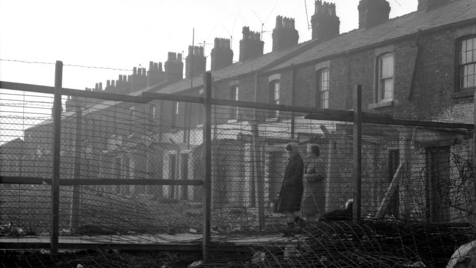 Women walking near Scotland Road