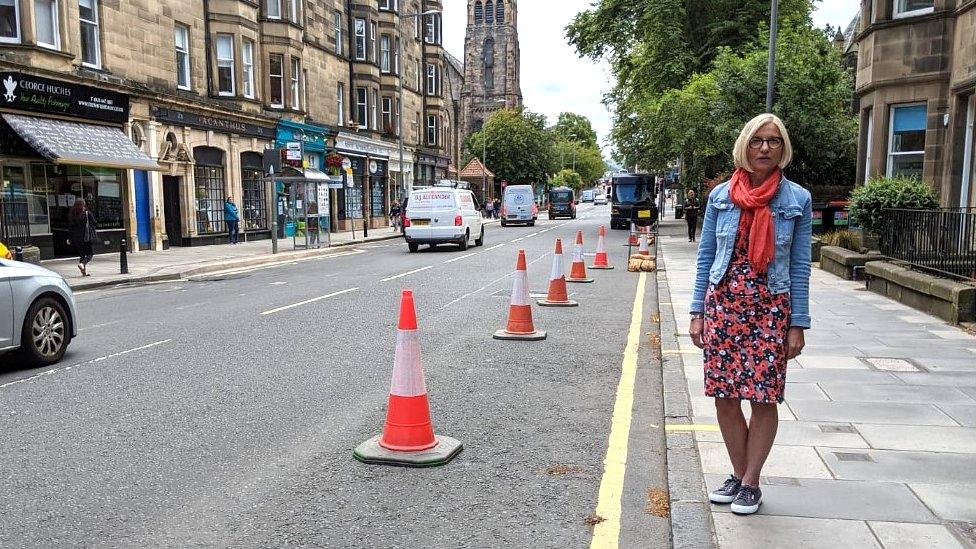 Lesley Drummond, owner of dress boutique Vivaldi in Edinburgh's Church Hill