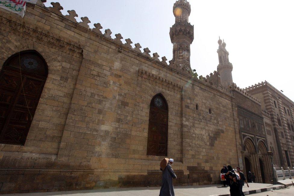 Al-Azhar mosque in Cairo, Egypt