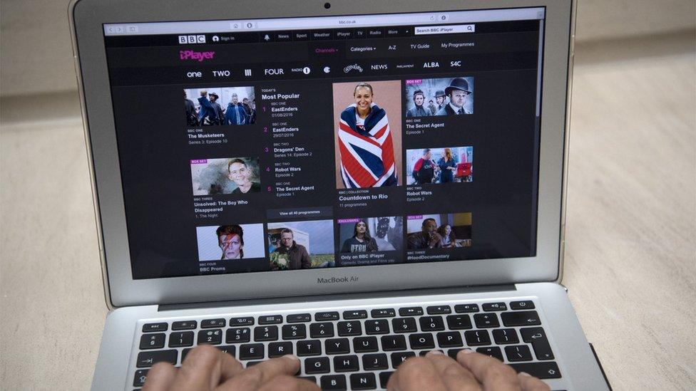 Laptop with iPlayer