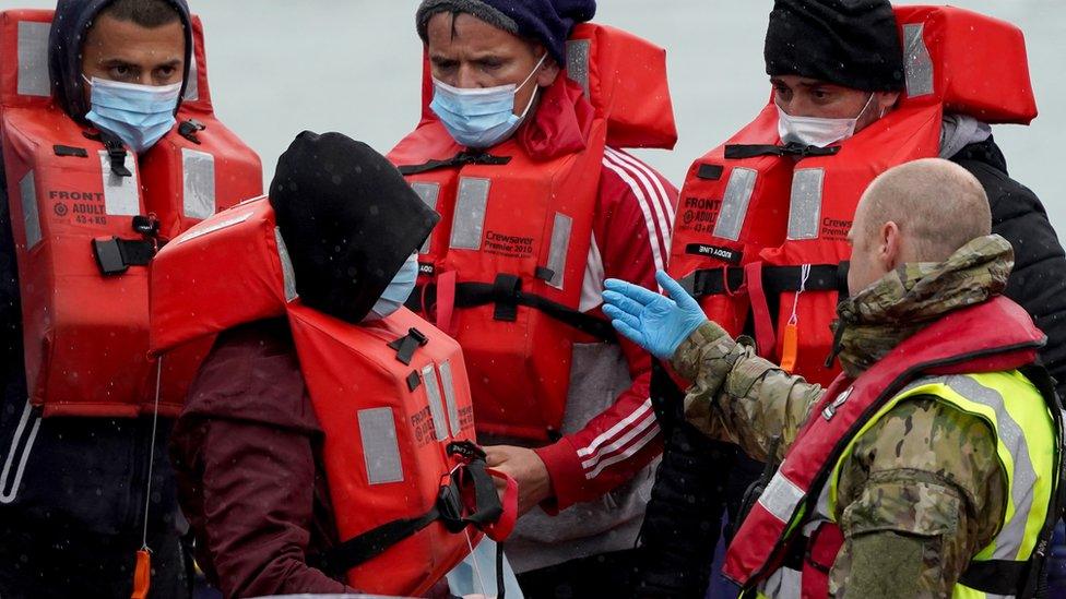 Migrants at Dover