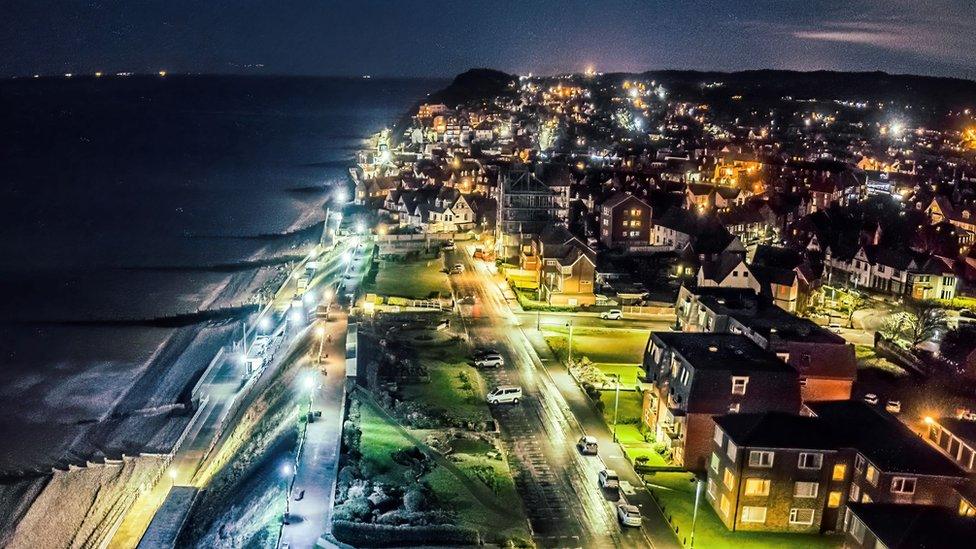 Sheringham drone shot