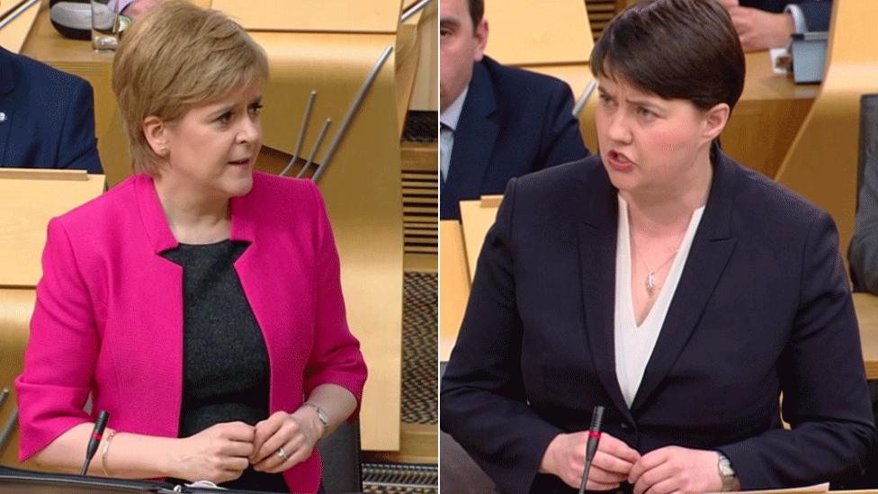 Nicola Sturgeon and Ruth Davidson