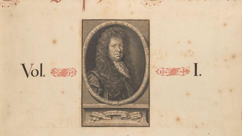 Frontispiece showing image of Samuel Pepys