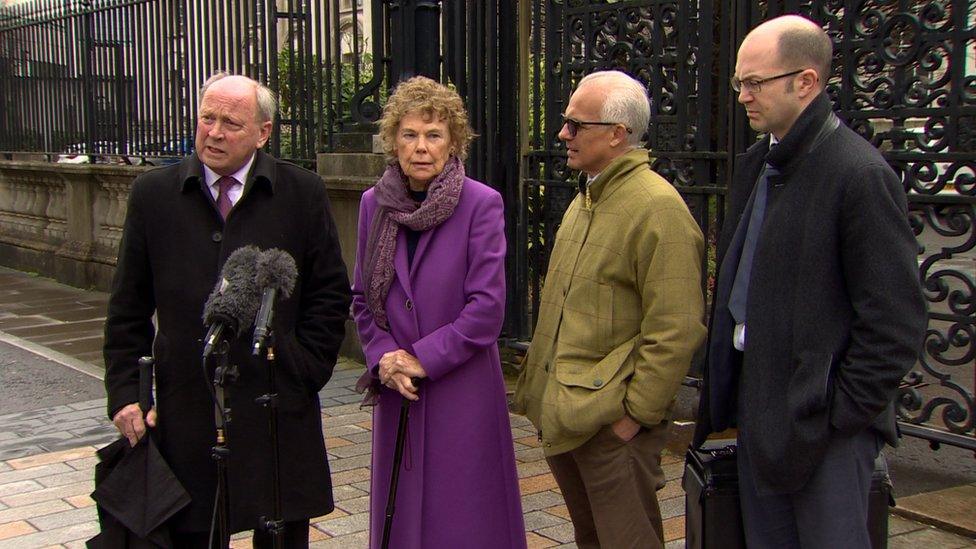 TUV leader Jim Allister (left) and Baroness Hoey were among those behind the appeal