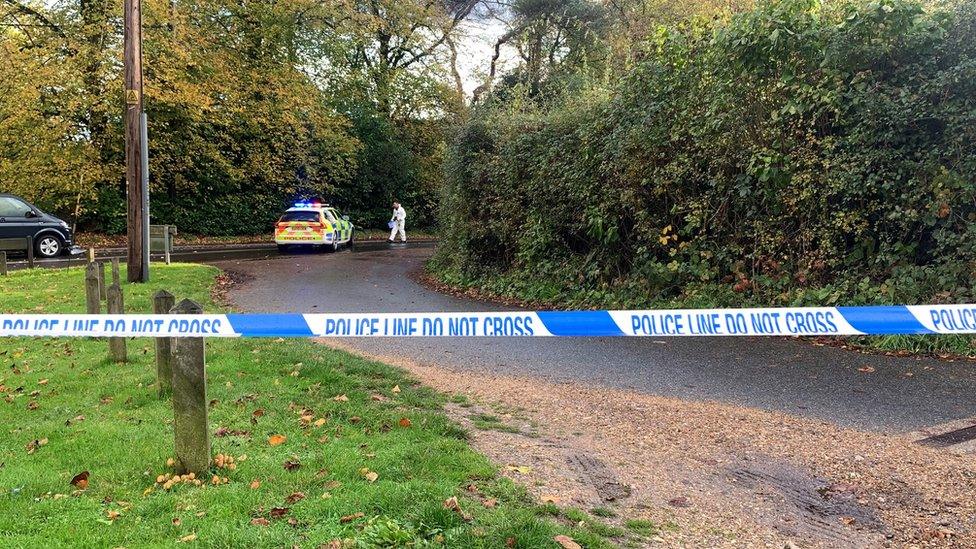 Police in Stock Road, Stock