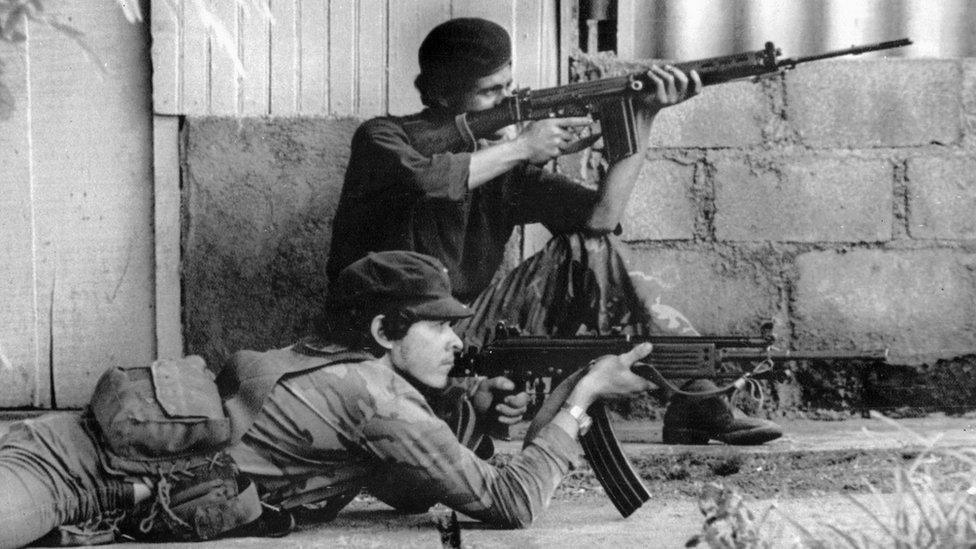 Sandanista rebels in Nicaragua